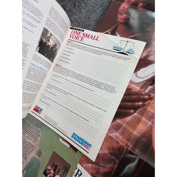 1992 Pepsi Black History Month Standing Proud Separate But Equal Promo Poster - Picture 3 of 6